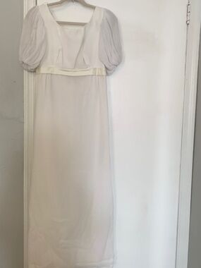Regency style vintage wedding dress